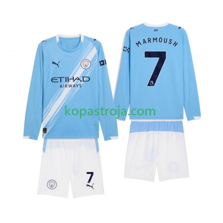 Billiga Fotbollströjor Manchester City Omar Marmoush 7 Barn Hemma tröja 2025/26 Långärmad